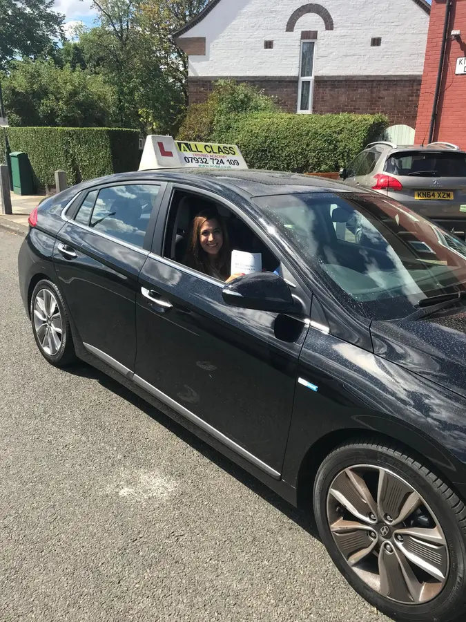 ACDAL learner celebrating a practical driving test pass 21