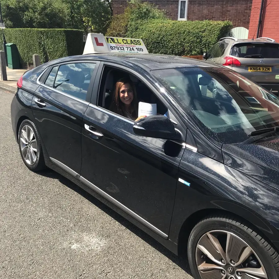 ACDAL learner celebrating a practical driving test pass 24